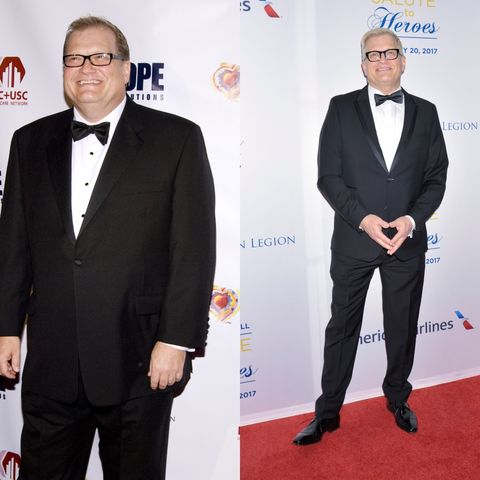 best celebrity weight loss transformations: drew carey
