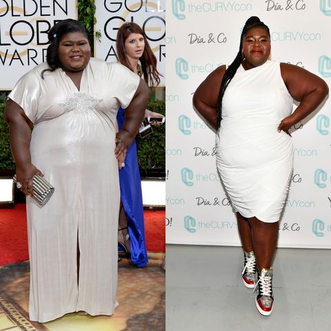 best celebrity weight loss transformations: gabrielle sidibe