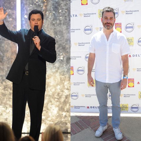 best celebrity weight loss transformations: jimmy kimmel