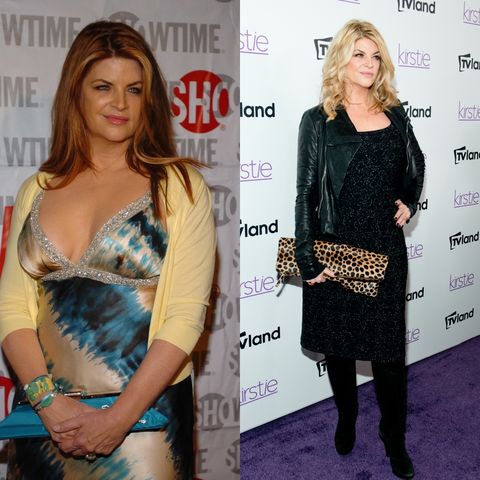 best celebrity weight loss transformations: kirstie alley