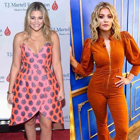 Clothing, Orange, Dress, Blond, Hairstyle, Fashion model, Fashion, Neck, Long hair, Carpet,